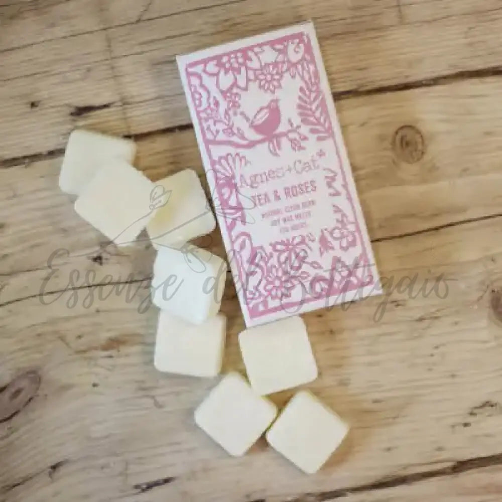 Confezione da 8 Cere - Tè e rose - A&C Natural Soy Wax Melts 160g