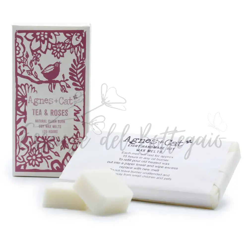 Confezione da 8 Cere - Tè e rose - A&C Natural Soy Wax Melts 160g