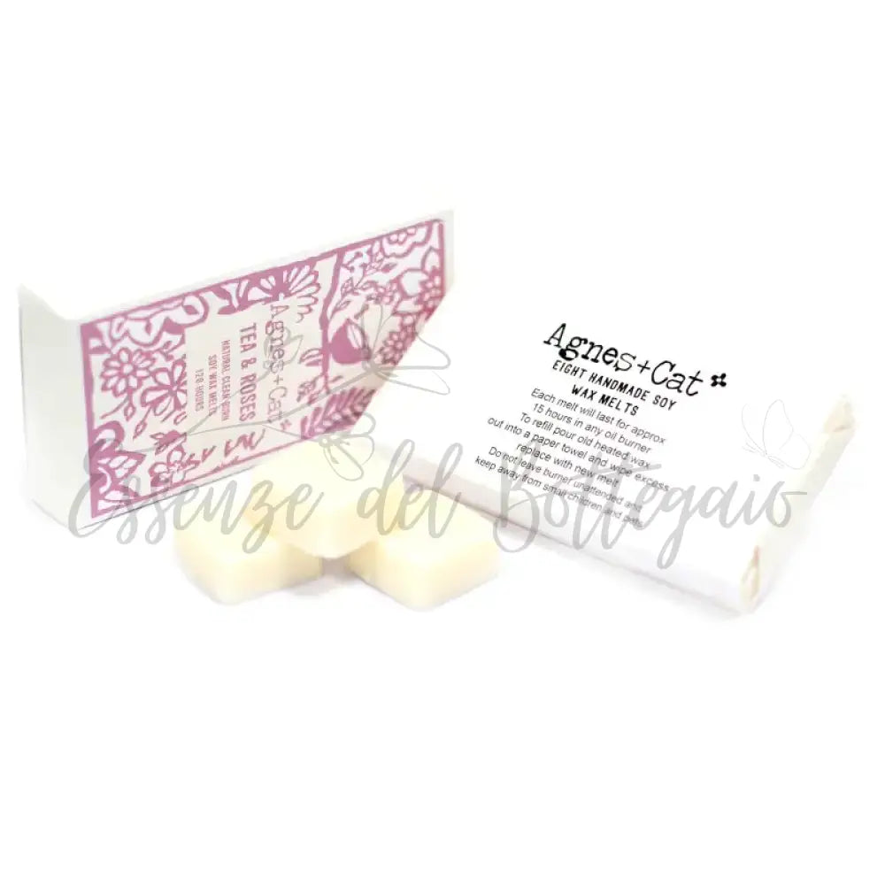 Confezione da 8 Cere - Tè e rose - A&C Natural Soy Wax Melts 160g