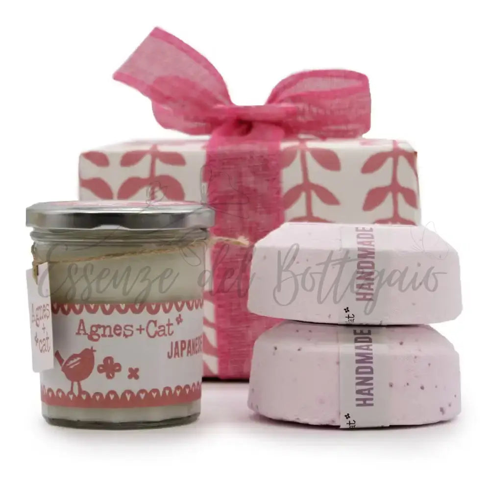 Confezione regalo - Caffè e noce (candela) + peonie