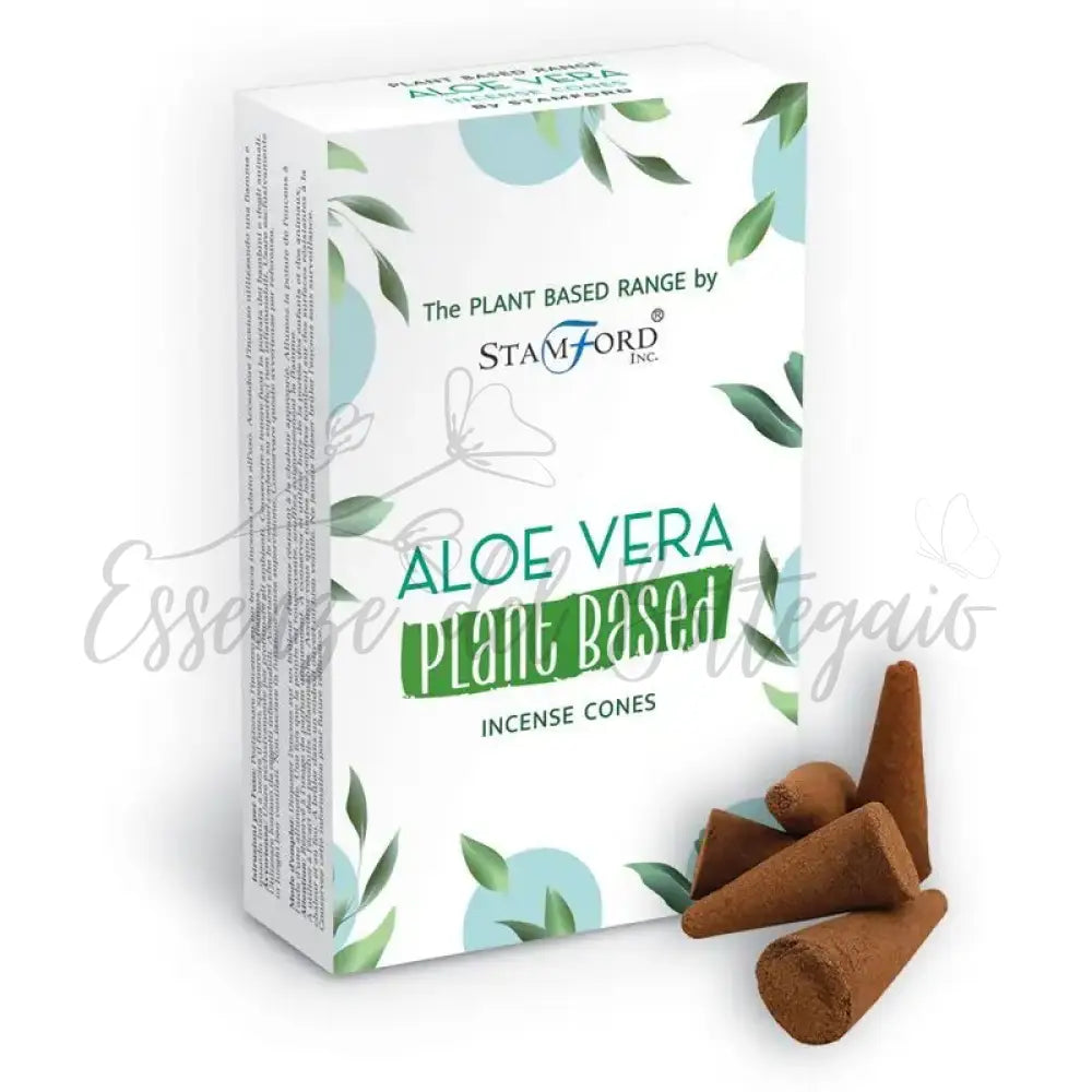 Coni di incenso a base vegetale - Aloe Vera - Plant Based Incense Cones