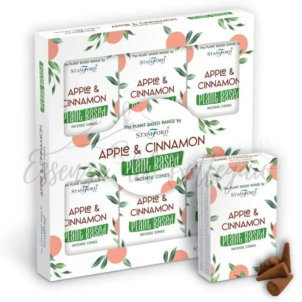 Coni di incenso a base vegetale - Mela & Cannella - Plant Based Incense Cones