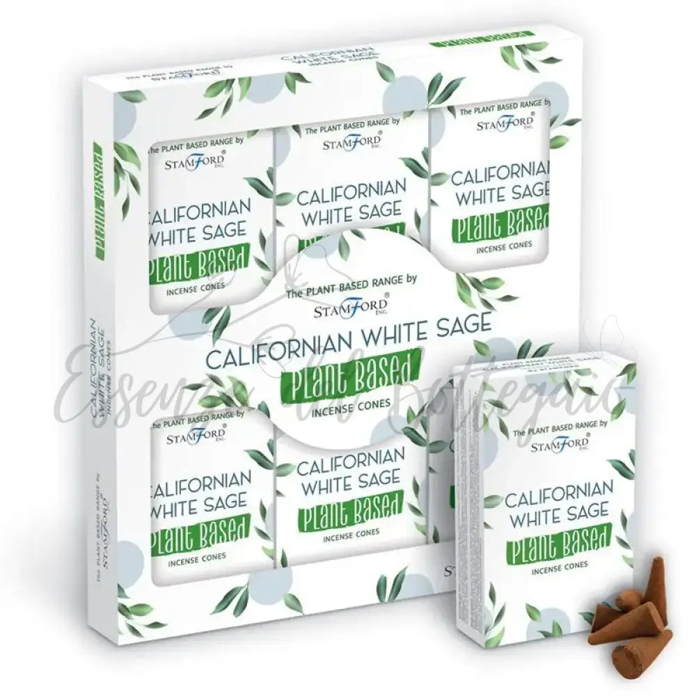 Coni di incenso a base vegetale - Salvia bianca - Plant Based Incense Cones