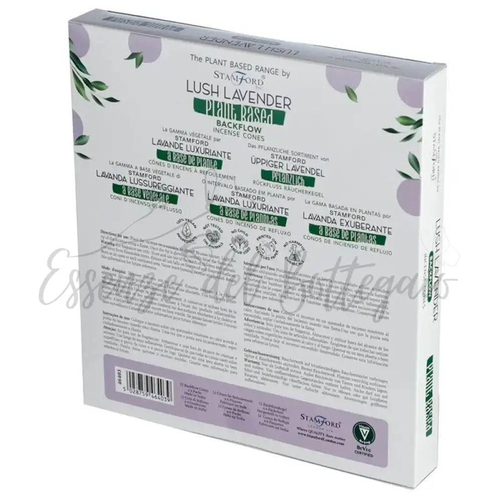 Coni di incenso a reflusso base vegetale - Lavanda - Plant Based Backflow Incense Cones