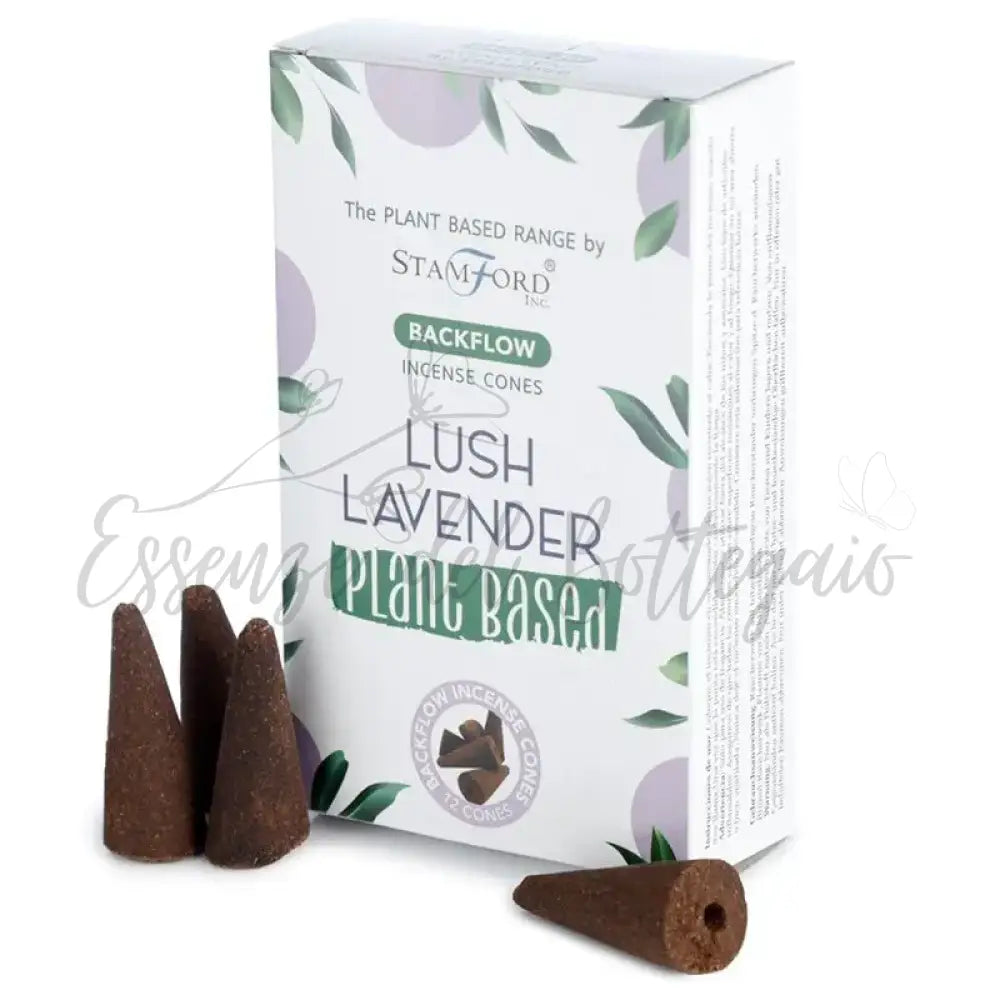 Coni di incenso a reflusso base vegetale - Lavanda - Plant Based Backflow Incense Cones