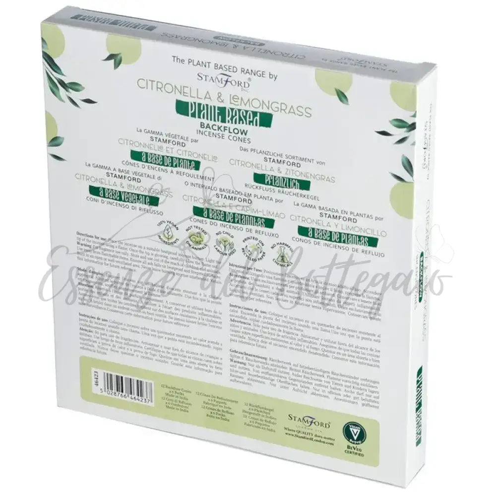 Coni di Incenso a Riflusso Vegetali - Citronella - Plant Based Backflow Incense Cones