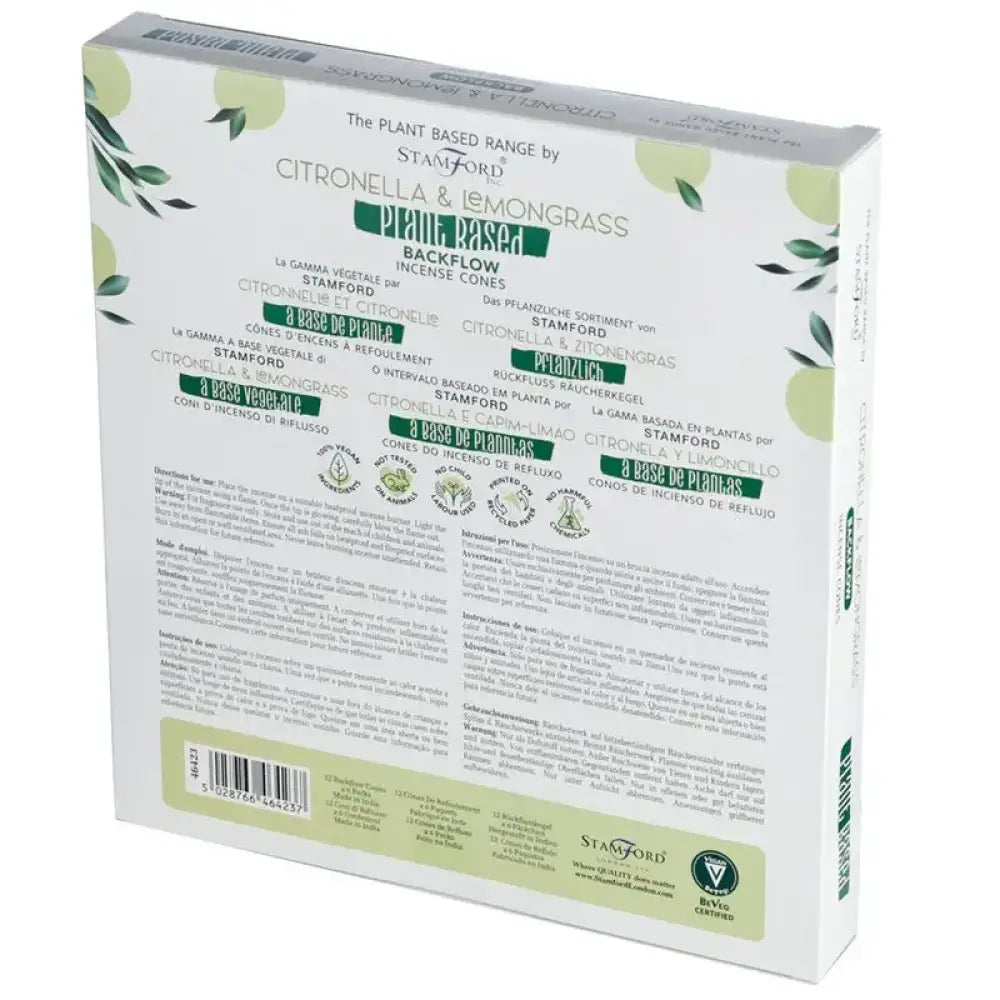 Coni di Incenso a Riflusso Vegetali - Citronella - Plant Based Backflow Incense Cones