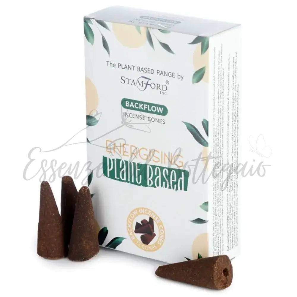 Coni di Incenso a Riflusso Vegetali - Energizzante - Plant Based Backflow Incense Cones