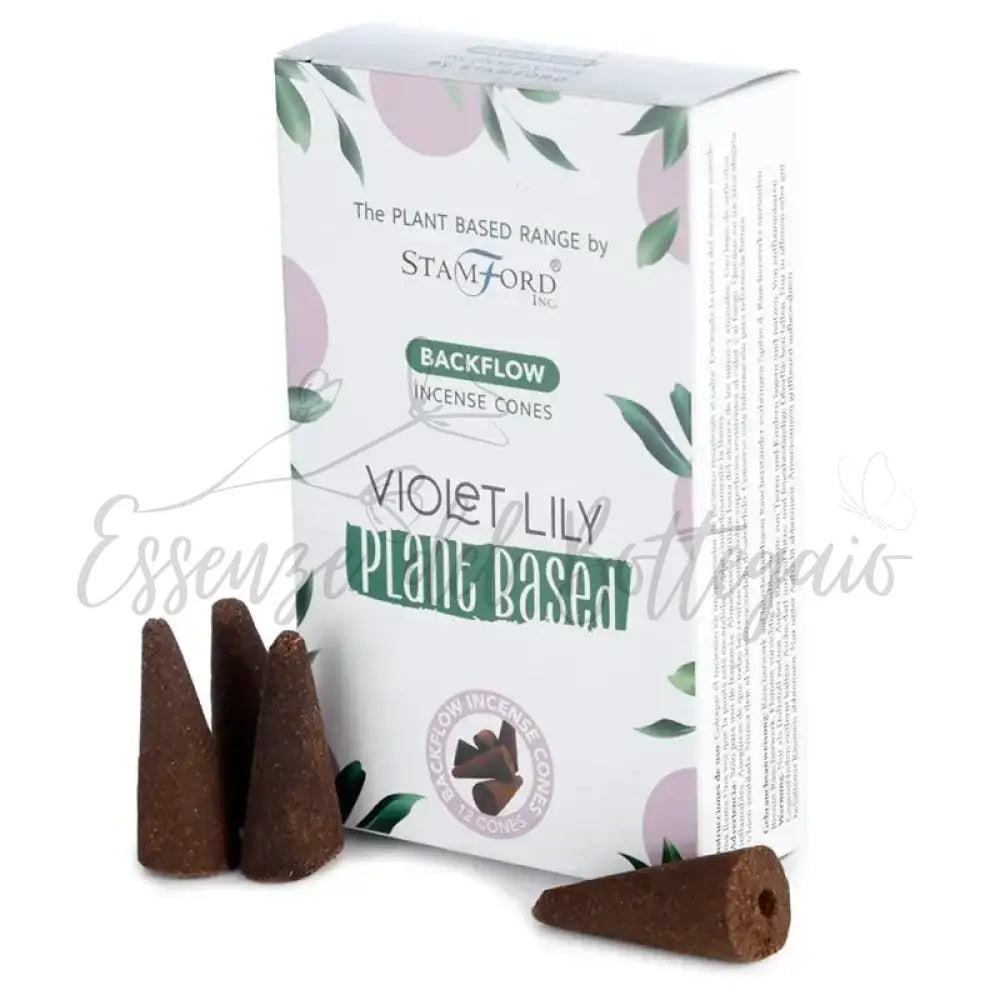 Coni di Incenso a Riflusso Vegetali - Giglio Viola - Plant Based Backflow Incense Cones