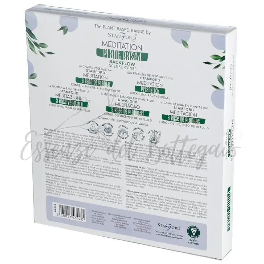 Coni di Incenso a Riflusso Vegetali - Meditazione - Plant Based Backflow Incense Cones