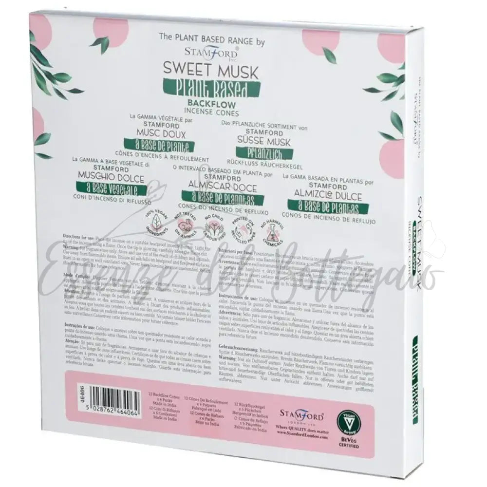 Coni di Incenso a Riflusso Vegetali - Muschio Dolce - Plant Based Backflow Incense Cones