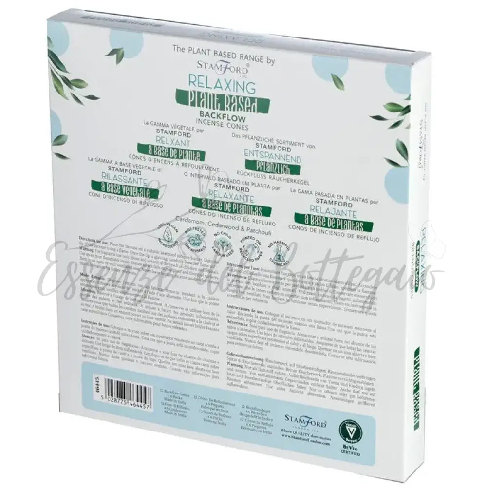 Coni di Incenso a Riflusso Vegetali - Relaxing - Plant Based Backflow Incense Cones