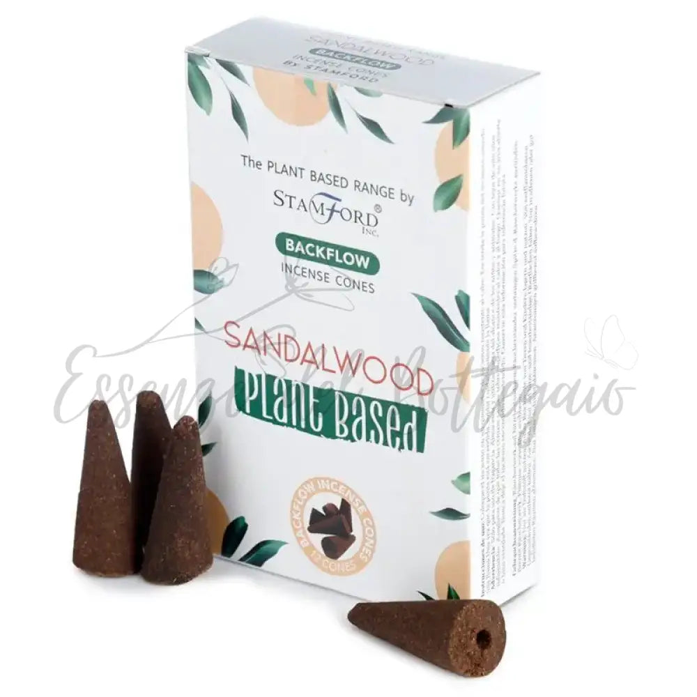 Coni di Incenso a Riflusso Vegetali - Sandalo - Plant Based Backflow Incense Cones