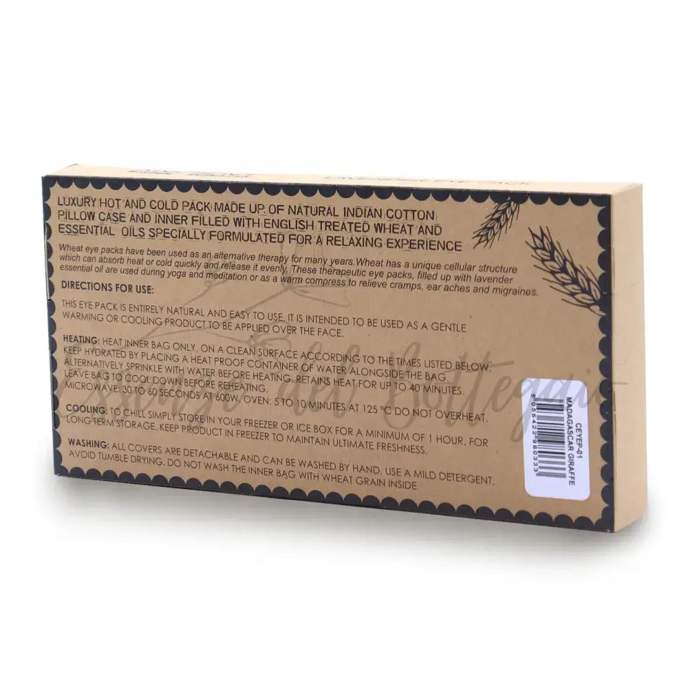 Cuscini per gli Occhi alla Lavanda - Giraffa del Madagascar - Eye Pillow With Gift Box