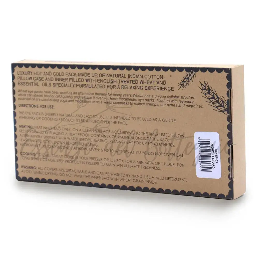 Cuscini per gli Occhi alla Lavanda - Leopardo della Notte - Eye Pillow With Gift Box