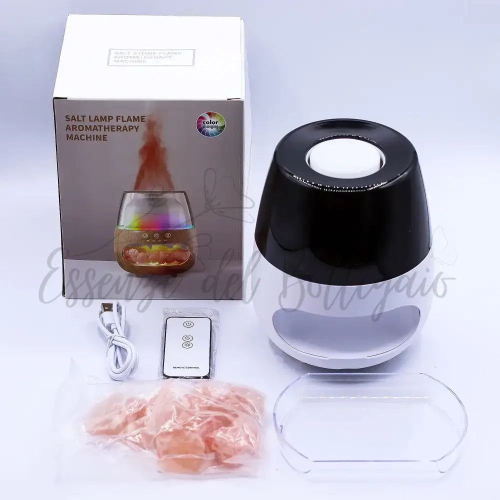 Diffusore di Aromi con Effetto Fiamma e Pietra di Sale – - Aroma Diffusers