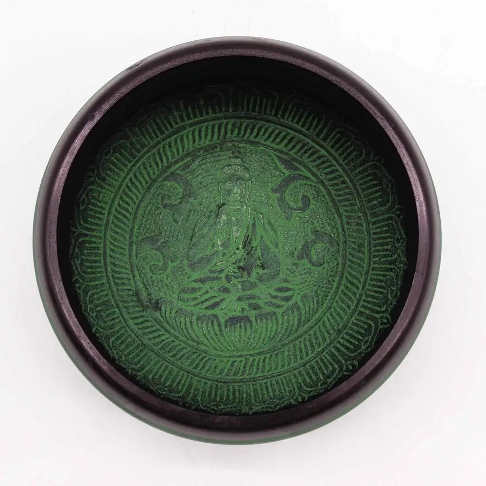 Earth Powder Singing Bowl - Mandala Buddha - 16cm - Tibetan Singing Bowls
