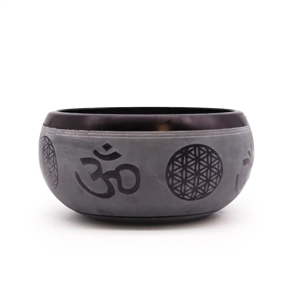 Earth Powder Singing Bowl - Om Five Buddha - 16cm - Tibetan Singing Bowls