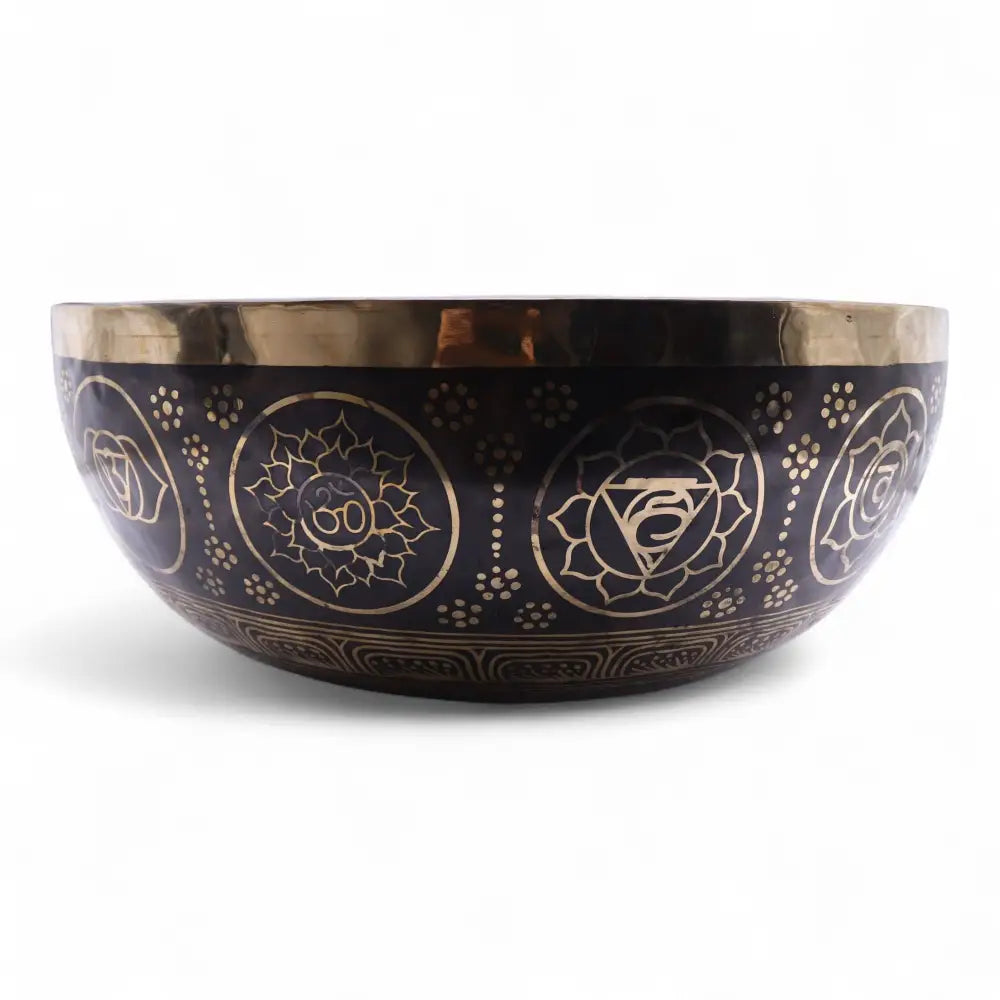 Engraved - Huge Vibrational Feet Standing Bowl - 50x20cm - Tibetan Singing Bowls