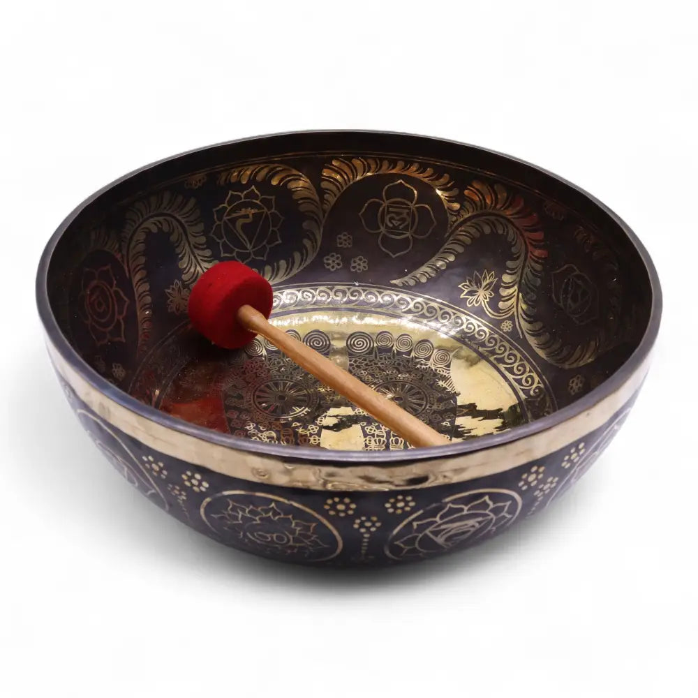 Engraved - Huge Vibrational Feet Standing Bowl - 50x20cm - Tibetan Singing Bowls