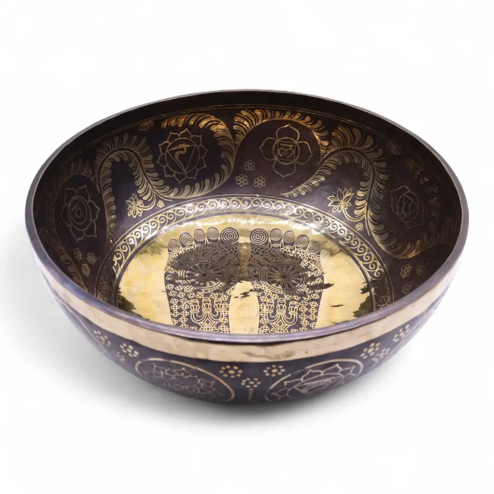 Engraved - Huge Vibrational Feet Standing Bowl - 50x20cm - Tibetan Singing Bowls