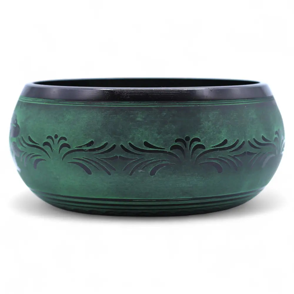 Extra Loud - Mushroom Singing Bowl - Moss Green (23x10.5cm, - Tibetan Singing Bowls