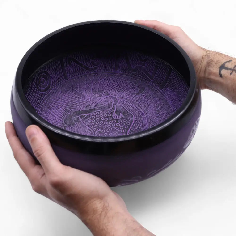 Extra Loud - Mushroom Singing Bowl - Purple Haze - Tibetan Singing Bowls