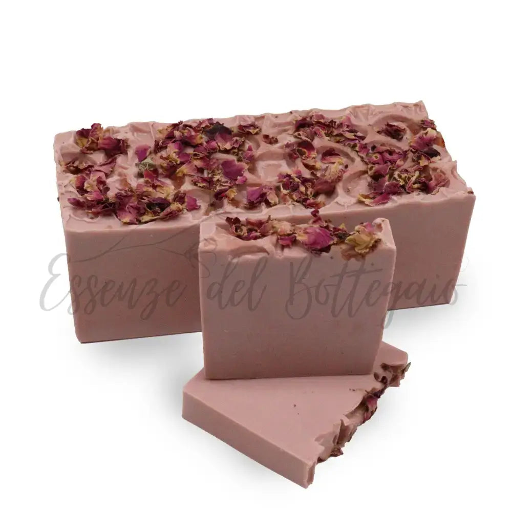 Fette di Sapone - Beatitudine ai Lamponi 100g - Handcrafted Wild Soap Loaves 1.3 Kg & Slices 100-140g