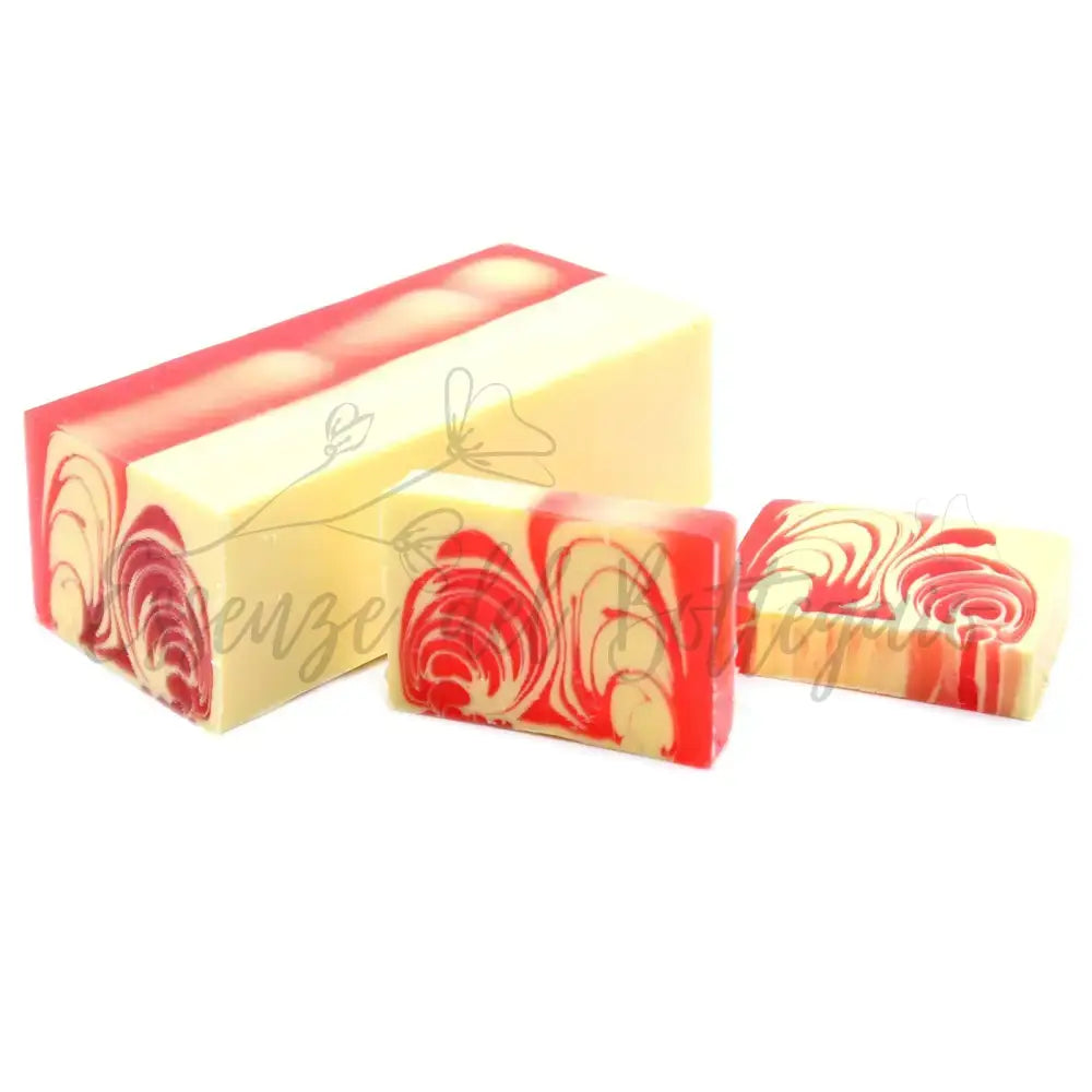 Fette di sapone - Fragola 115 g circa - Handmade Soap Loaves - 1.25kg & Slices