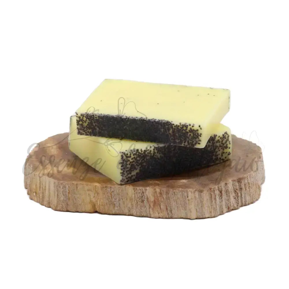 Fette di sapone - Limone e papavero 100g - Handcrafted Wild Soap Loaves 1.3 Kg & Slices 100-140g