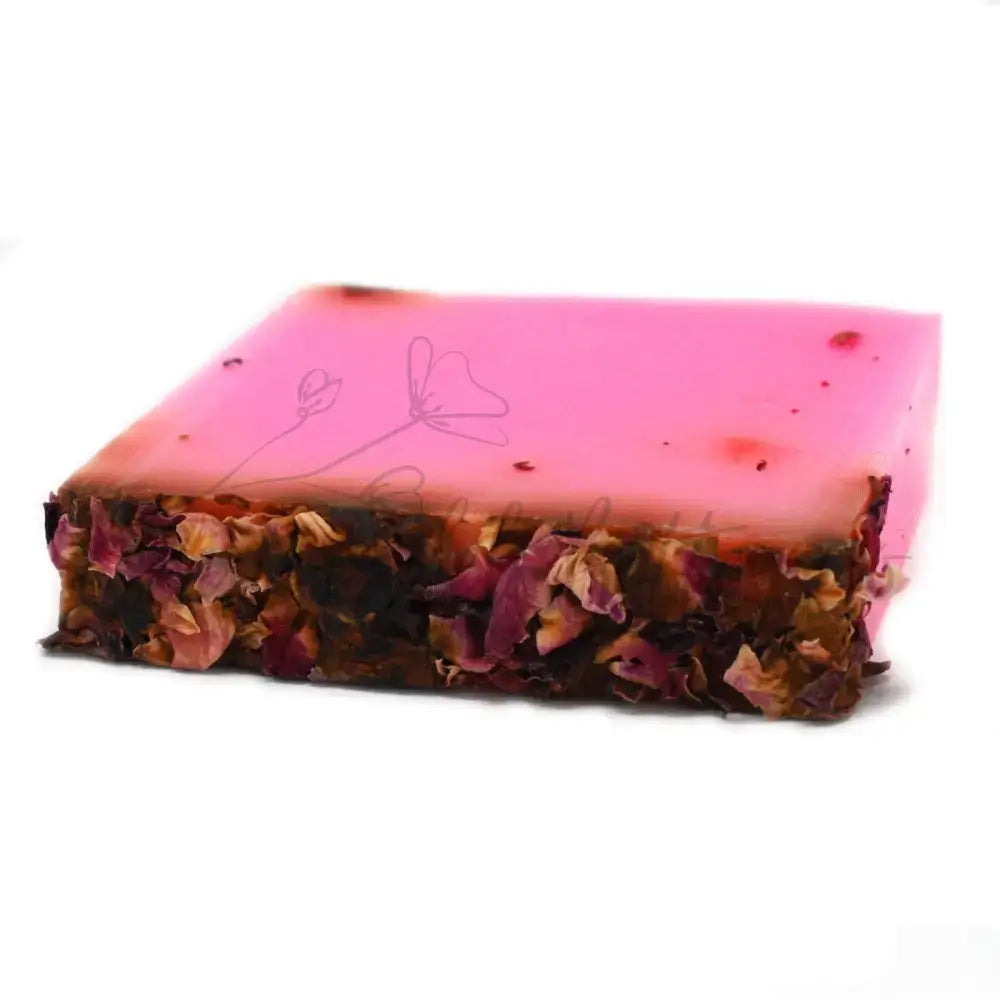 Fette di sapone - Rose e petali di rose - 100g - Handcrafted Wild Soap Loaves 1.3 Kg & Slices 100-140g