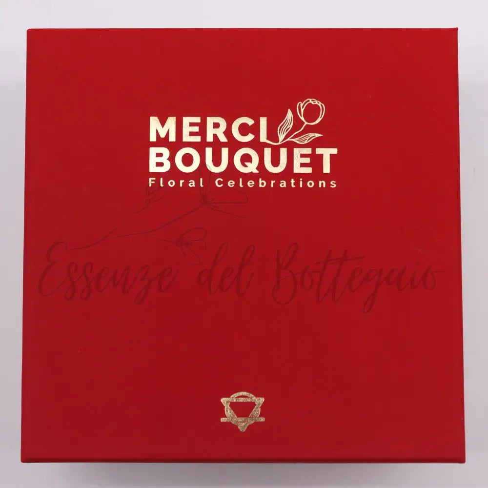 Fiori di Sapone Rose Rosse - Conf. Quadrata - Soap Flowers Gift Boxes