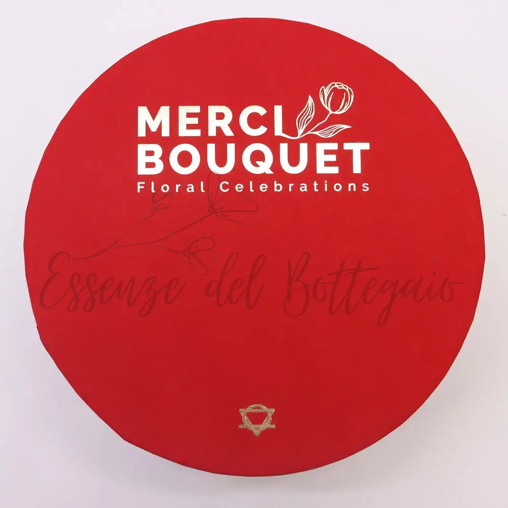 Fiori di Sapone Rose Rosse - Conf. Rotonda - Soap Flowers Gift Boxes