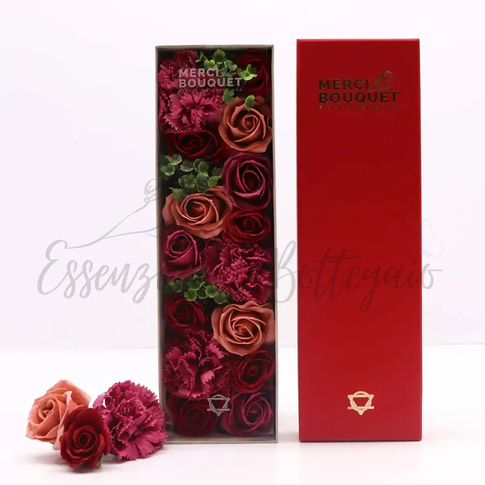 Fiori di Sapone Rose Vintage- Conf. Lunga - Soap Flowers Gift Boxes