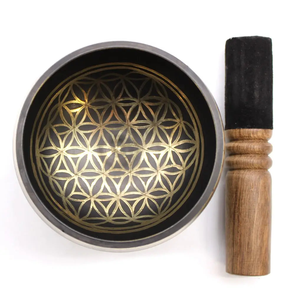 Flower Of Life Sing Bowl Set - Tibetan Singing Bowl Sets