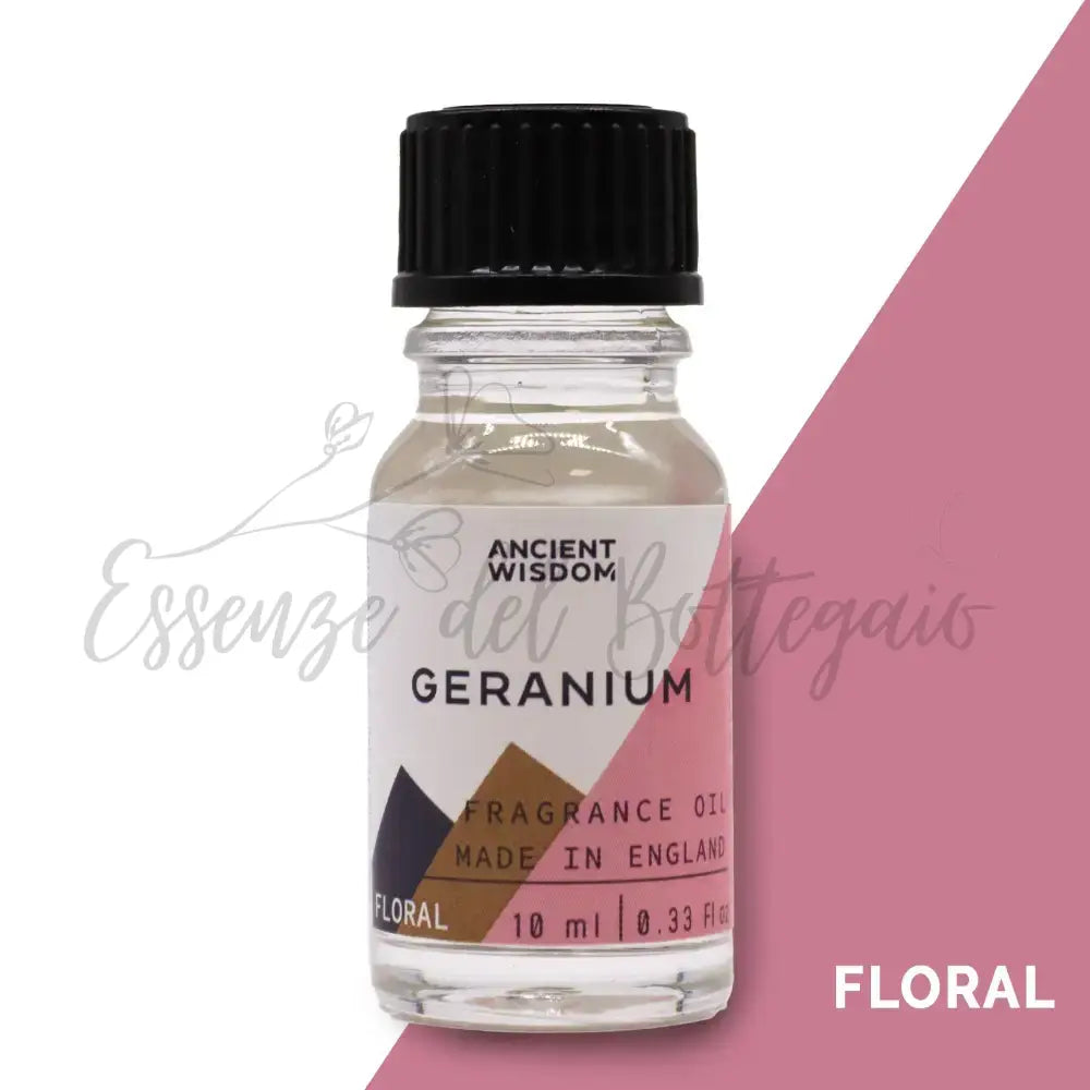 Fragranza 10ml - Geranio (Geranium) - Ancient Wisdom Fragrance Oils