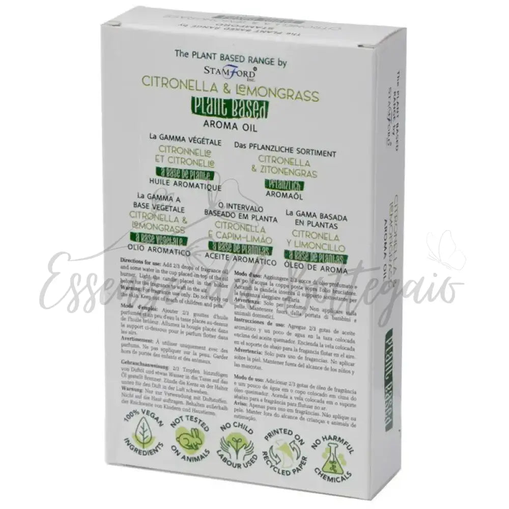 Fragranze a Base Vegetale - Citronella & Lemongrass - Plant Based Aroma Oil