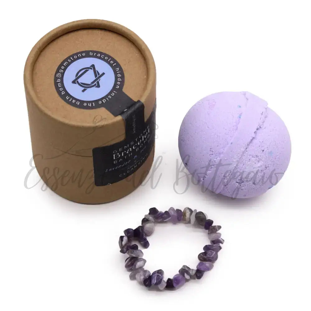Frizzanti da Bagno con Braccialetti - Ametista - Gemstone Bracelet Bath Bomb