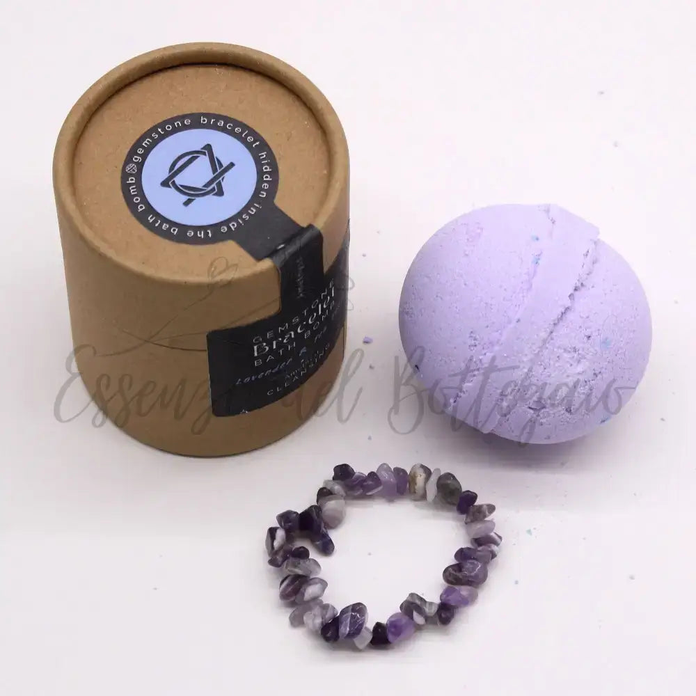 Frizzanti da Bagno con Braccialetti - Ametista - Gemstone Bracelet Bath Bomb