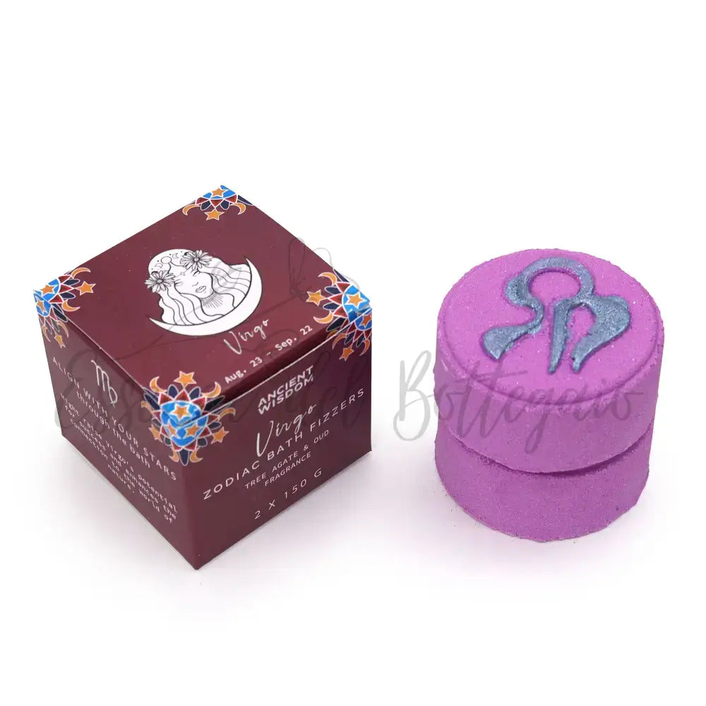 Frizzanti da Bagno Zodiaco con Oroscopo - Vergine - Zodiac Bath Fizzers with Horoscope