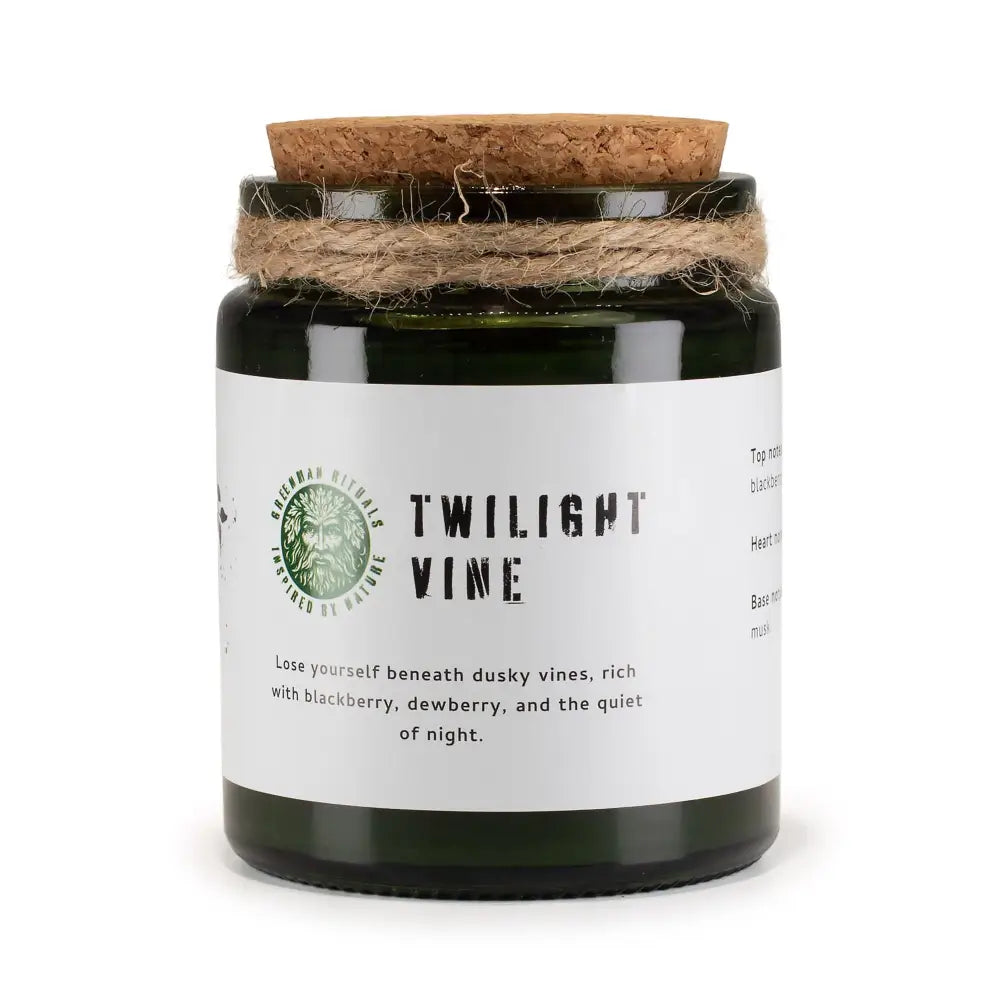 Candela di Soia con Stoppino in Legno – Vite Crepuscolare - Greenman Rituals Woodwick Soy Candles