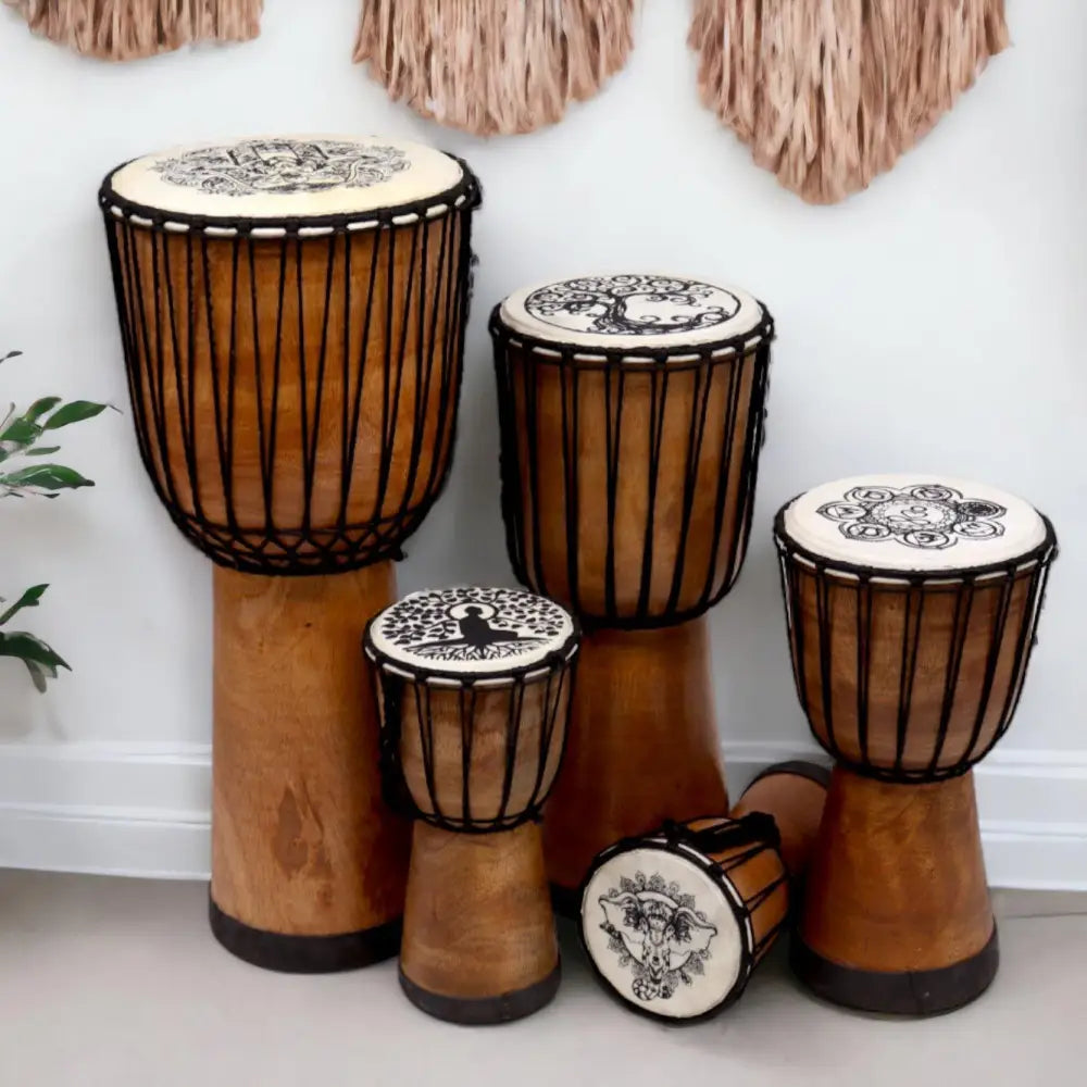 Handmade Wide Top Djembe Drum - 25cm - Djembe & Shamanic Drums