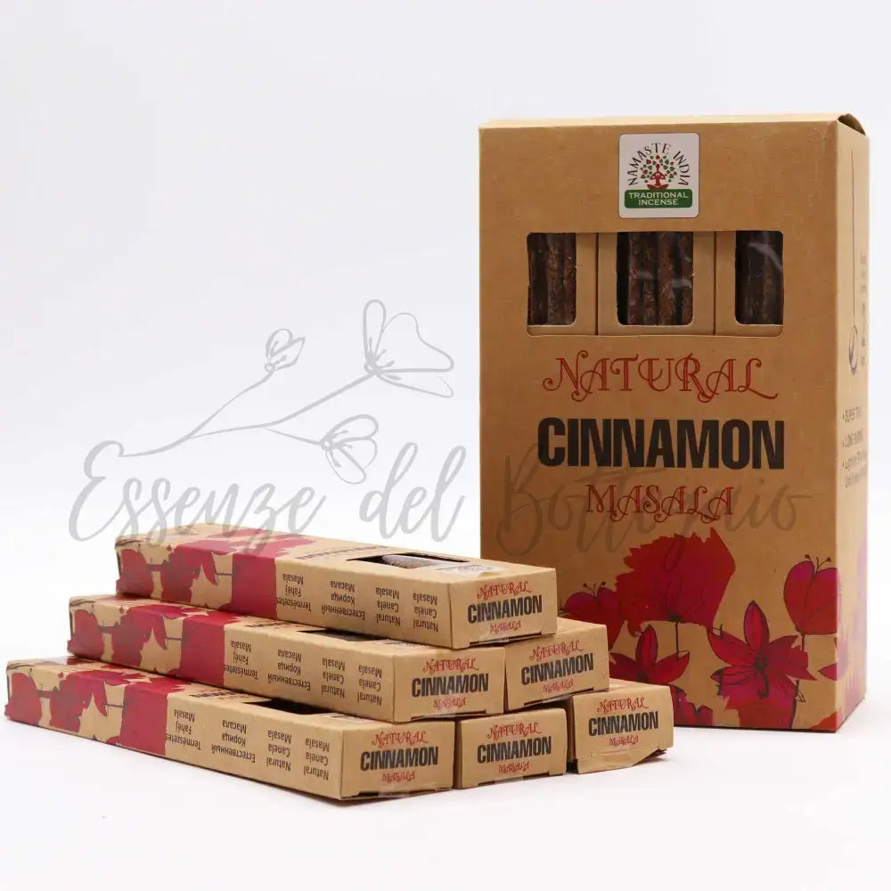 Incensi Botanici Naturali Masala - Cannella - Botanical Natural Masala Incense Sticks