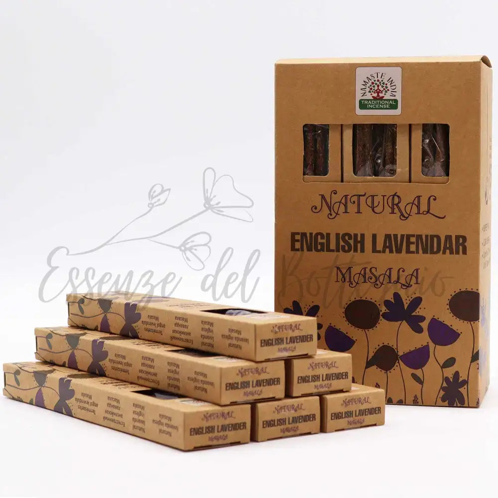 Incensi Botanici Naturali Masala - Lavanda Inglese - Botanical Natural Masala Incense Sticks