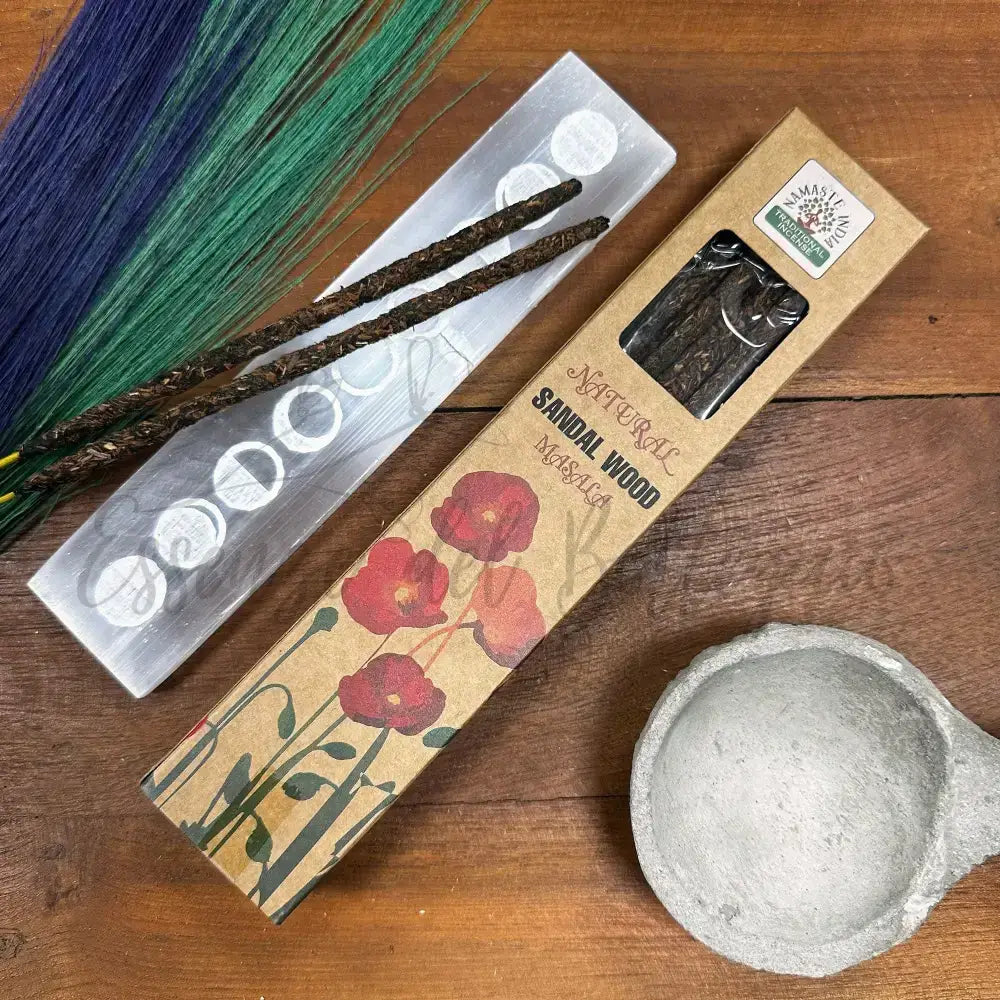Incensi Botanici Naturali Masala - Legno di Sandalo - Botanical Natural Masala Incense Sticks
