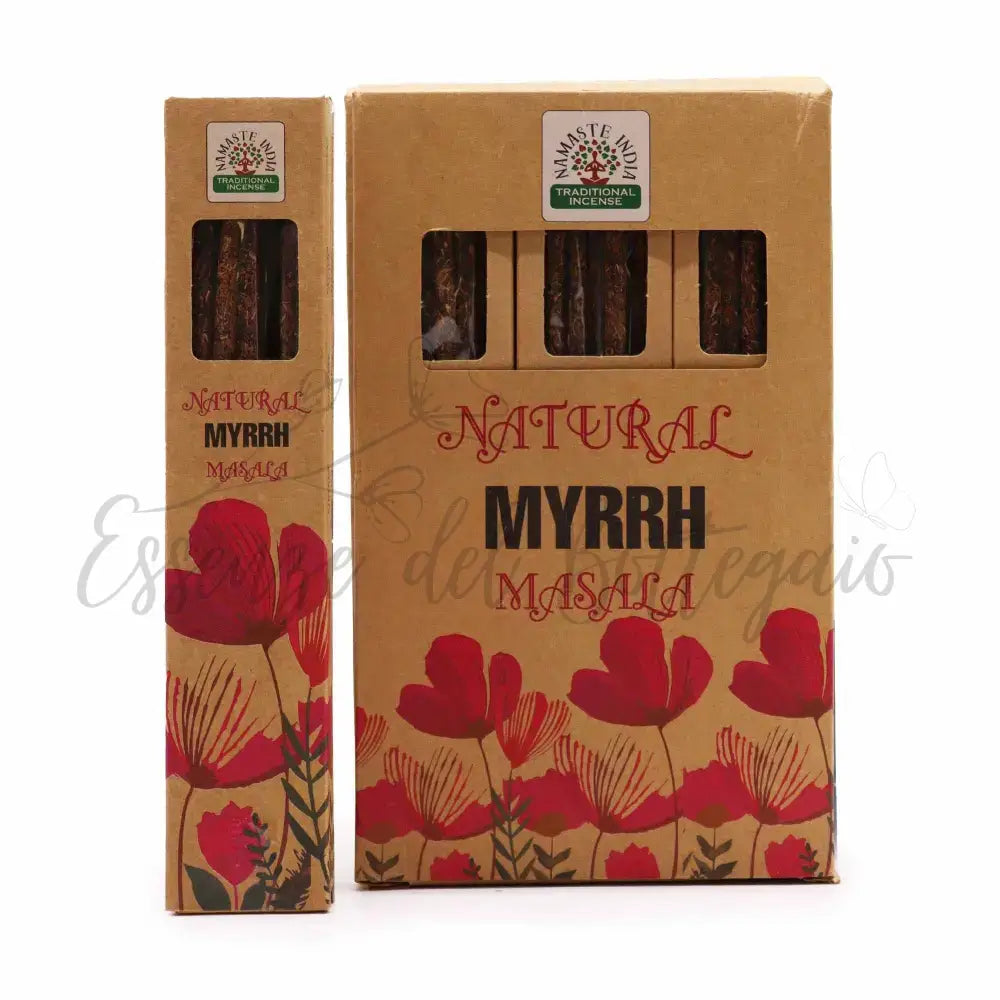 Incensi Botanici Naturali Masala - Mirra - Botanical Natural Masala Incense Sticks