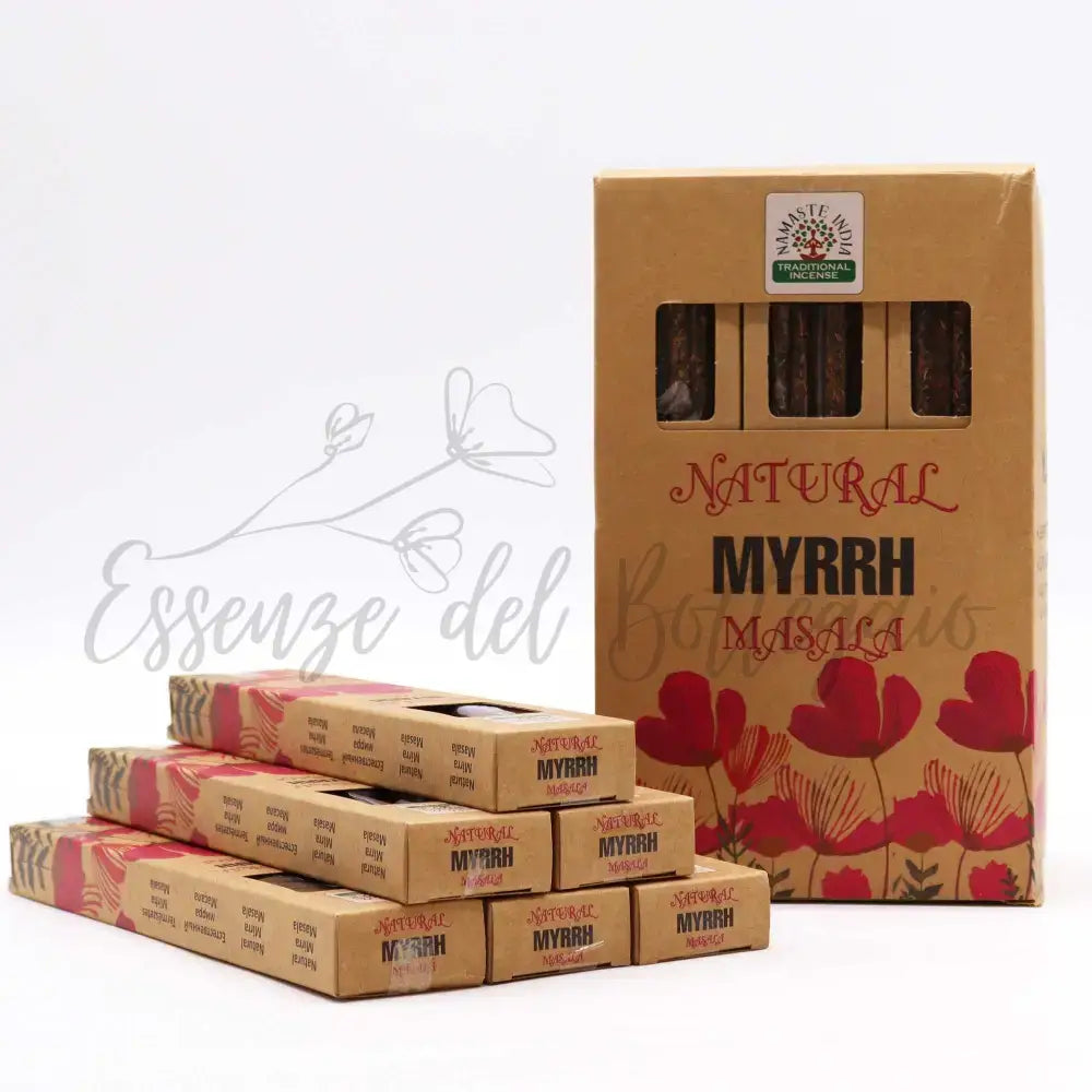Incensi Botanici Naturali Masala - Mirra - Botanical Natural Masala Incense Sticks