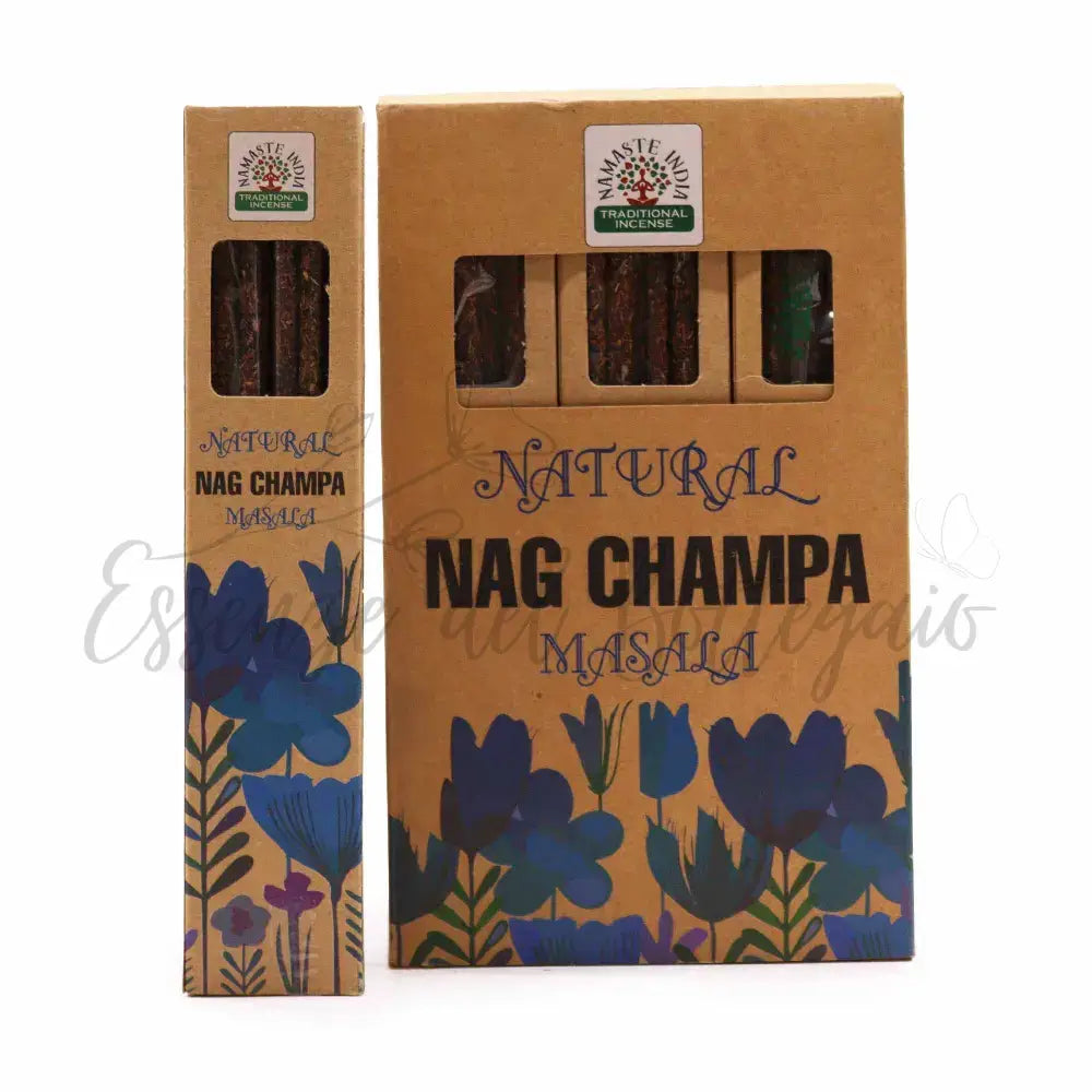 Incensi Botanici Naturali Masala - Nag Champa - Botanical Natural Masala Incense Sticks