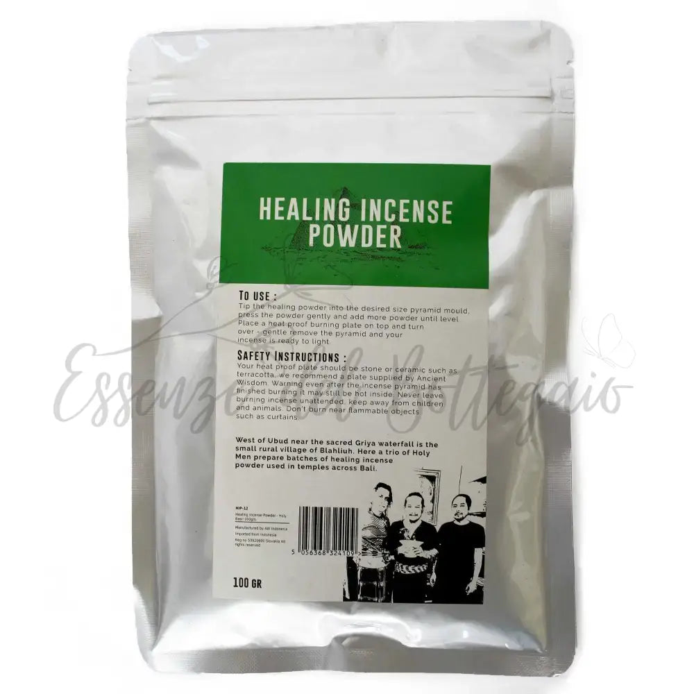 Incenso in Polvere Curativo - Basilico Sacro 100 gr - Healing Incense Powder