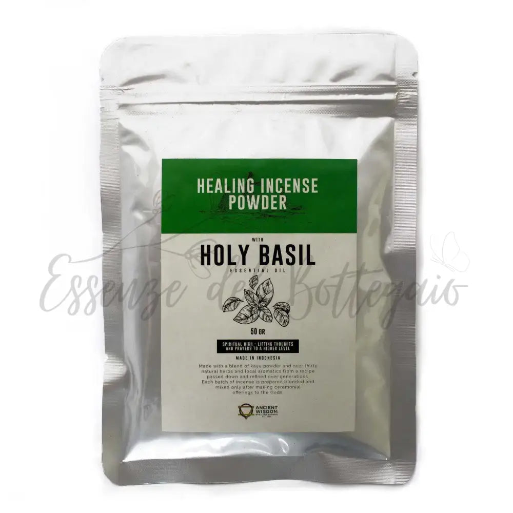 Incenso in Polvere Curativo - Basilico Sacro 50gm - Healing Incense Powder